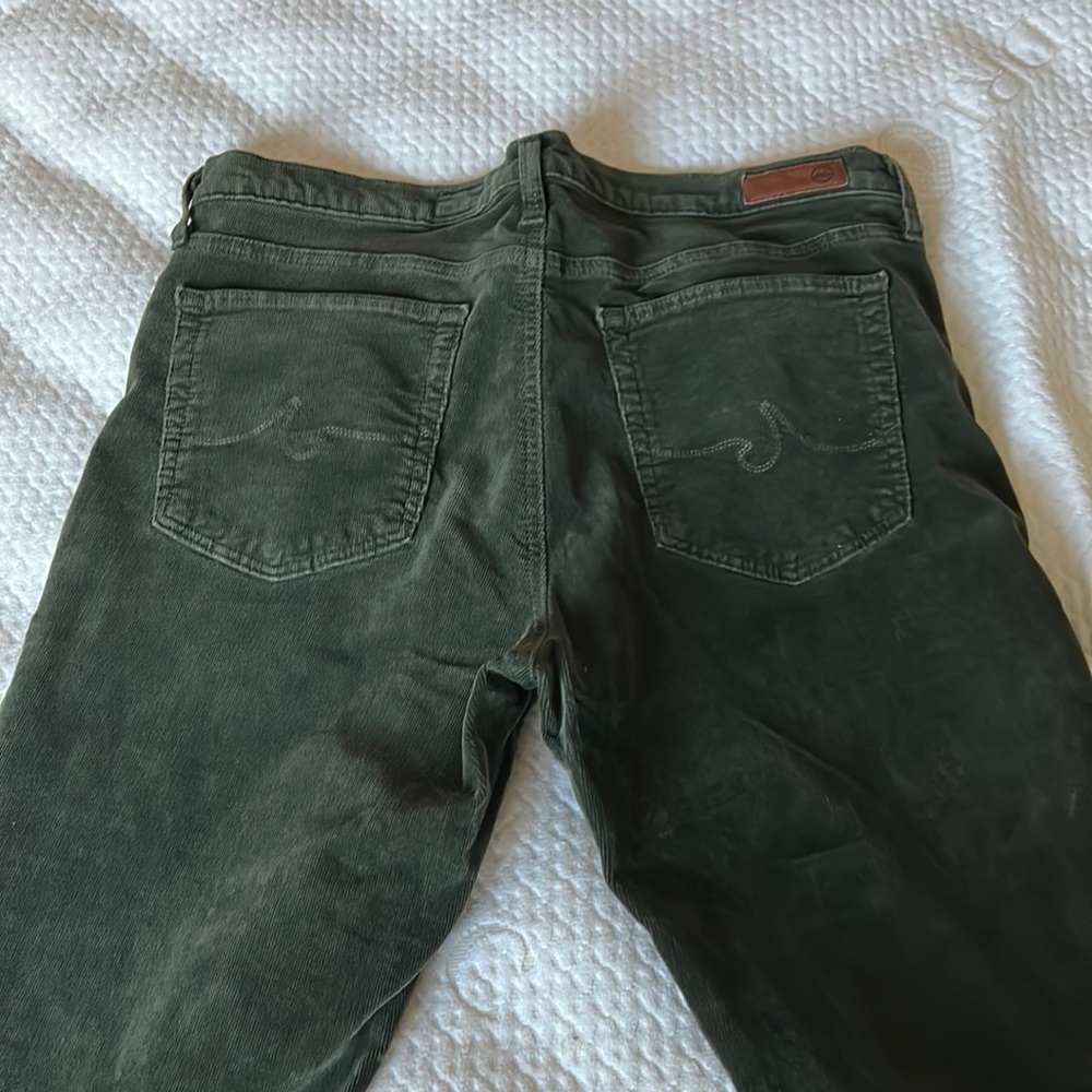 AG Prima Dark green corduroy’s